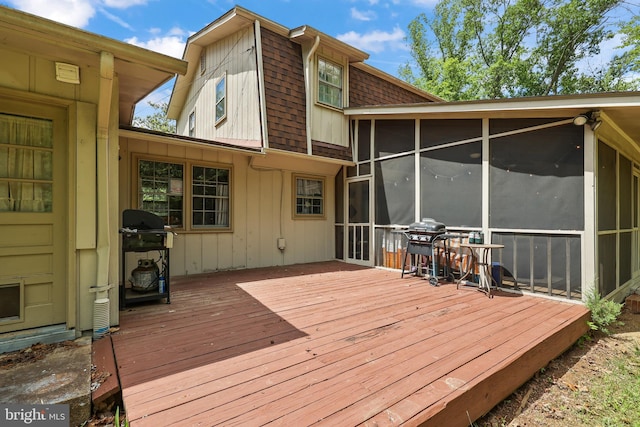120 Appleview Ct, Locust Grove, VA 22508 - deck featuring a sunroom and area for grilling