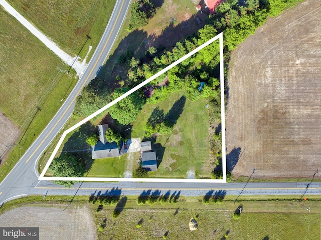 24532 Deep Branch Rd, Georgetown, DE 19947 - aerial view of property's location featuring property parcel outlined