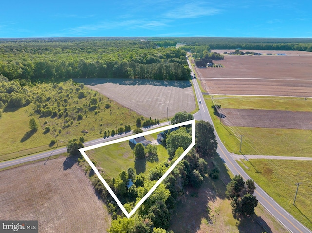 24532 Deep Branch Rd, Georgetown, DE 19947 - view of rural area with property parcel outlined