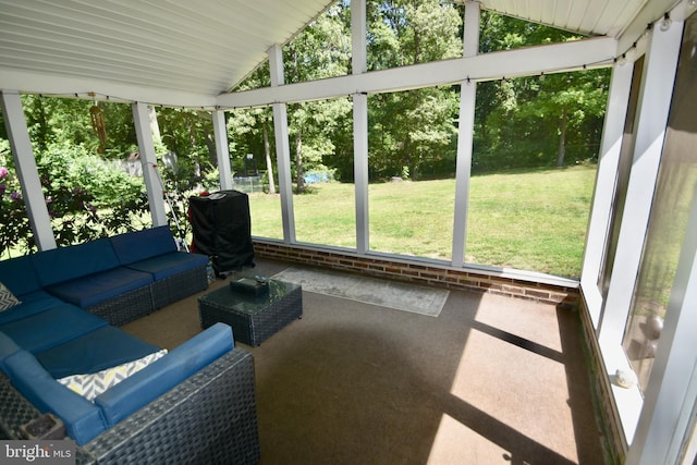 194 Irene Ave, Pasadena, MD 21122 - sunroom / solarium with vaulted ceiling and an outdoor living space