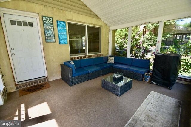 194 Irene Ave, Pasadena, MD 21122 - view of patio featuring an outdoor living space