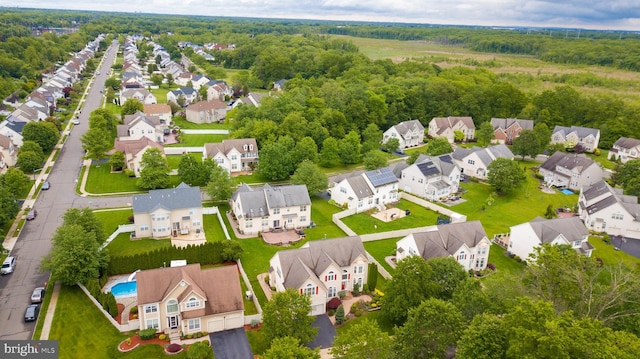 4 Bernadette Cir, Monmouth Junction, NJ 08852 - aerial view of residential area with a heavily wooded area
