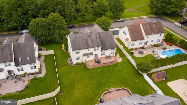 4 Bernadette Cir, Monmouth Junction, NJ 08852 - drone / aerial view of a pool