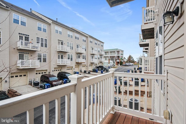 7222 Elkridge Crossing Way, Elkridge, MD 21075 - balcony featuring a residential view and central air condition unit