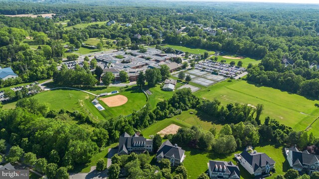 17621 Auburn Village Dr, Sandy Spring, MD 20860 - aerial view of property and surrounding area featuring nearby suburban area