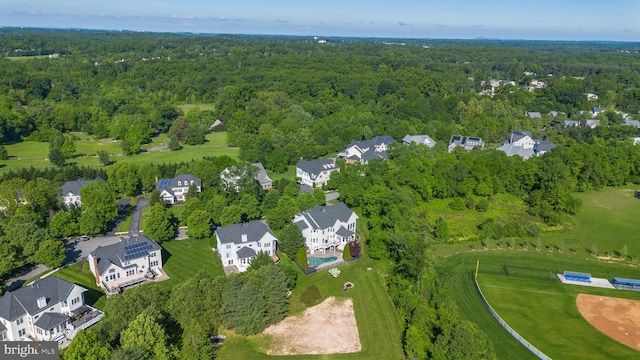 17621 Auburn Village Dr, Sandy Spring, MD 20860 - aerial view of residential area with a forest