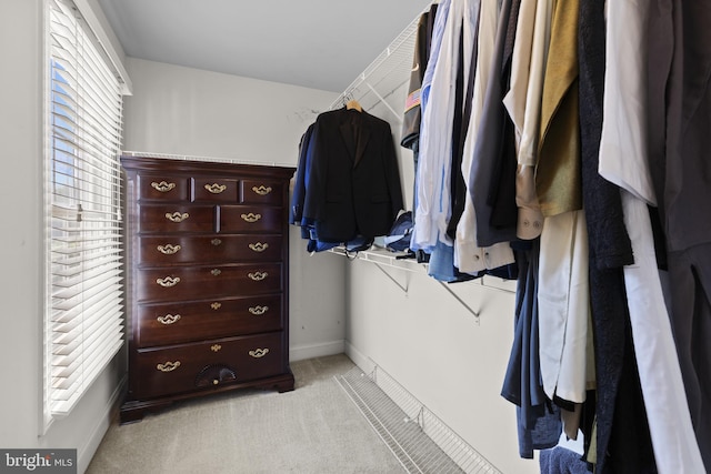 17621 Auburn Village Dr, Sandy Spring, MD 20860 - walk in closet featuring light carpet