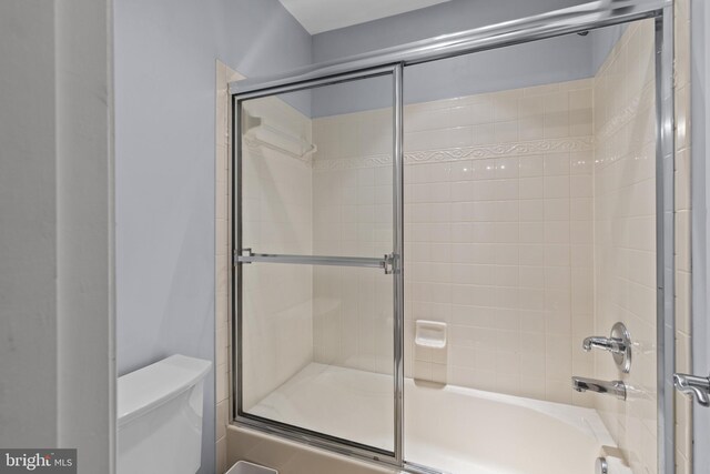17621 Auburn Village Dr, Sandy Spring, MD 20860 - full bath featuring toilet and combined bath / shower with glass door