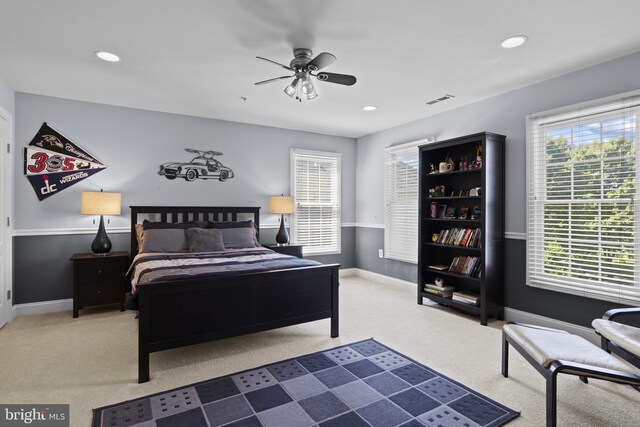 17621 Auburn Village Dr, Sandy Spring, MD 20860 - carpeted bedroom featuring baseboards and recessed lighting