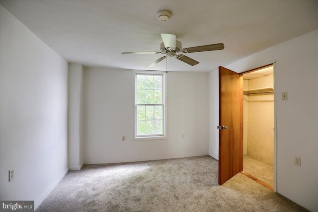 21 E Allen St, Mechanicsburg, PA 17055 - unfurnished bedroom featuring carpet flooring, a spacious closet, ceiling fan, and a closet