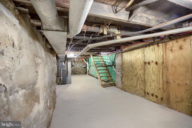 21 E Allen St, Mechanicsburg, PA 17055 - unfinished basement with heating unit