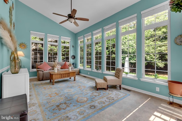 8139 Showcase Ct, Pasadena, MD 21122 - sunroom / solarium with plenty of natural light, baseboards, and high vaulted ceiling