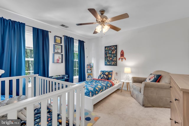 8139 Showcase Ct, Pasadena, MD 21122 - bedroom with carpet and ceiling fan