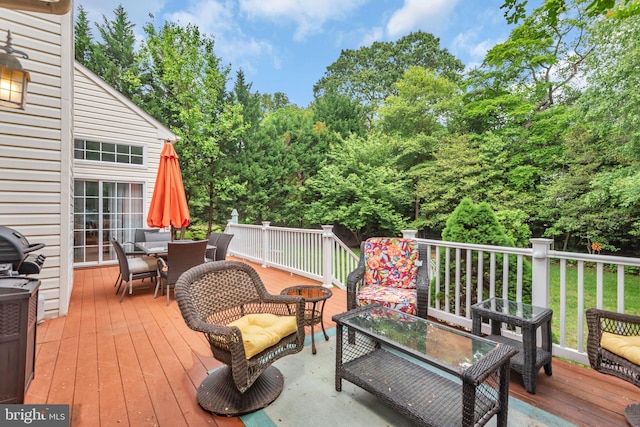 8139 Showcase Ct, Pasadena, MD 21122 - deck featuring outdoor dining area