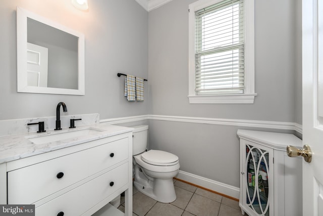 301 Nottingham Ln, Queenstown, MD 21658 - bathroom featuring vanity, healthy amount of natural light, and tile patterned flooring