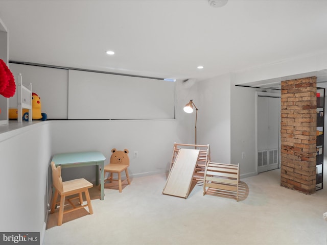 19 E Del Ray Ave E, Alexandria, VA 22301 - misc room with carpet flooring, recessed lighting, and baseboards