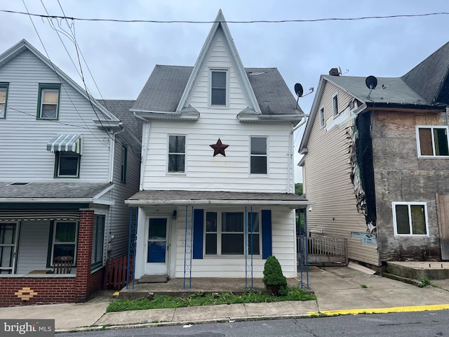 19 S Gold St, Shamokin, PA 17872 - view of front of home featuring covered porch