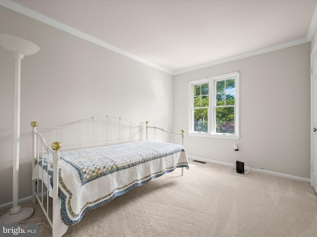 25109 Hickory Ridge Ln, Gaithersburg, MD 20882 - bedroom featuring carpet flooring and ornamental molding