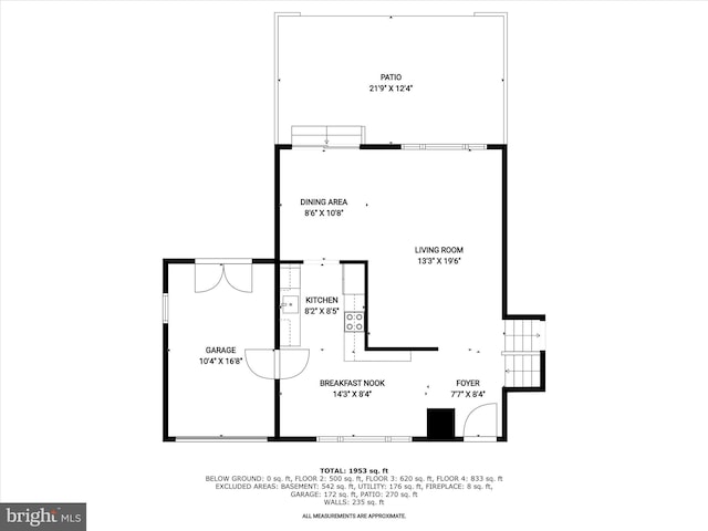25109 Hickory Ridge Ln, Gaithersburg, MD 20882 - view of property floor plan