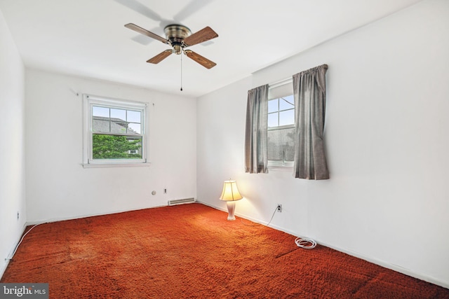 21 Princeton Ave, Gloucester City, NJ 08030 - carpeted empty room featuring a ceiling fan
