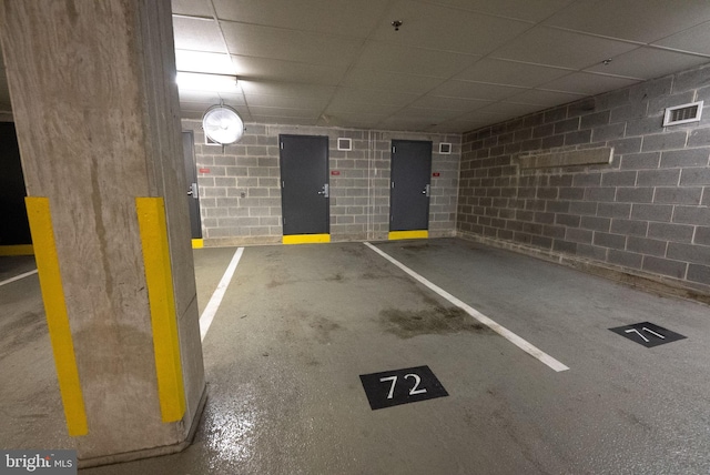 2120 Vermont Ave NW Unit 411, Washington, DC 20001 - parking deck with concrete block wall