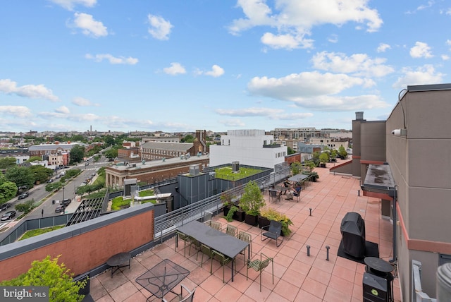 2120 Vermont Ave NW Unit 411, Washington, DC 20001 - view of patio / terrace featuring a city view and grilling area