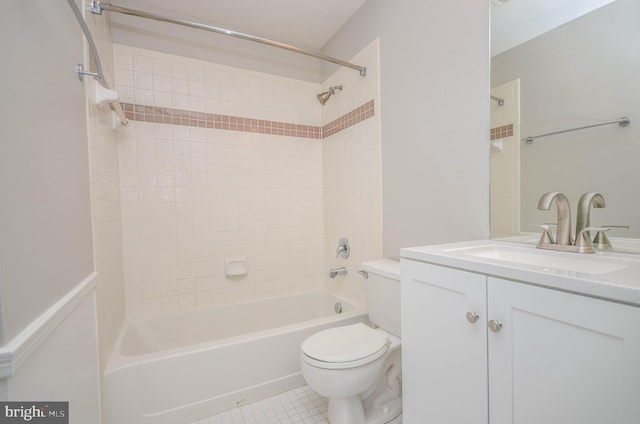 3313 Wyndham Cir Unit 4209, Alexandria, VA 22302 - full bath with toilet, vanity, shower / tub combination, and tile patterned flooring
