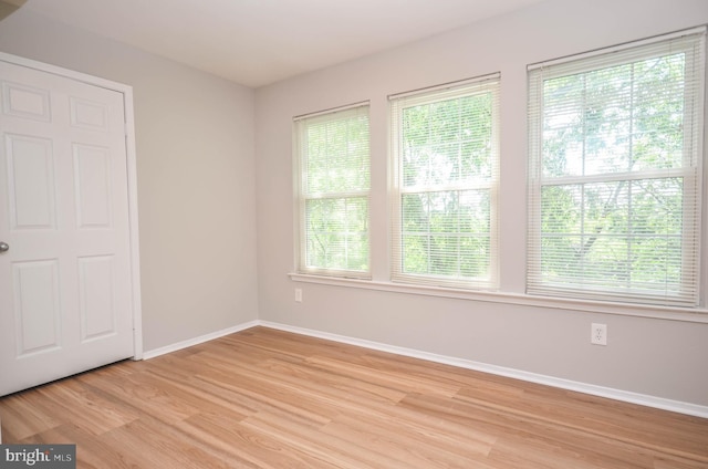 3313 Wyndham Cir Unit 4209, Alexandria, VA 22302 - spare room with light wood finished floors, healthy amount of natural light, and baseboards