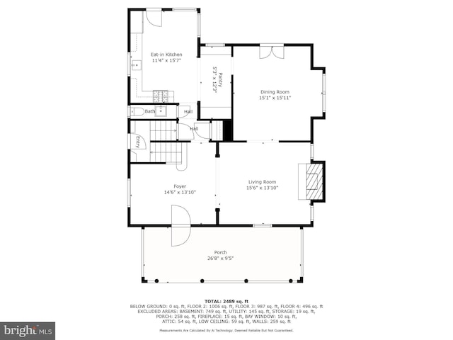 109 Deepdene Rd, Baltimore, MD 21210 - floor plan / room layout