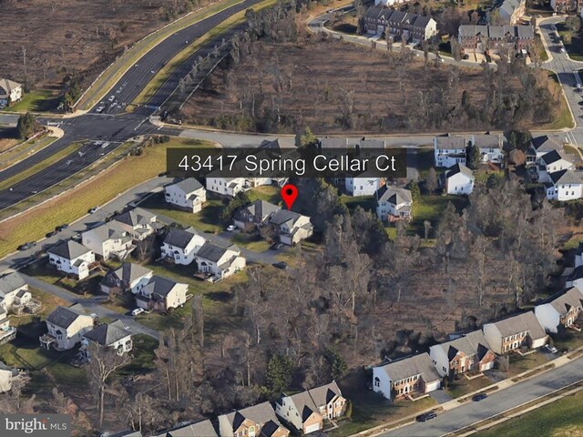 aerial view of property's location
