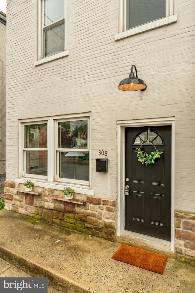 308 Cherry St, Columbia, PA 17512 - entrance to property featuring stone siding and brick siding