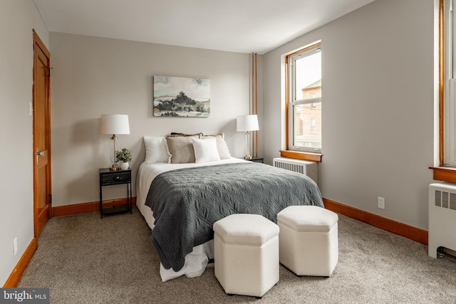 308 Cherry St, Columbia, PA 17512 - bedroom with radiator, carpet floors, and baseboards