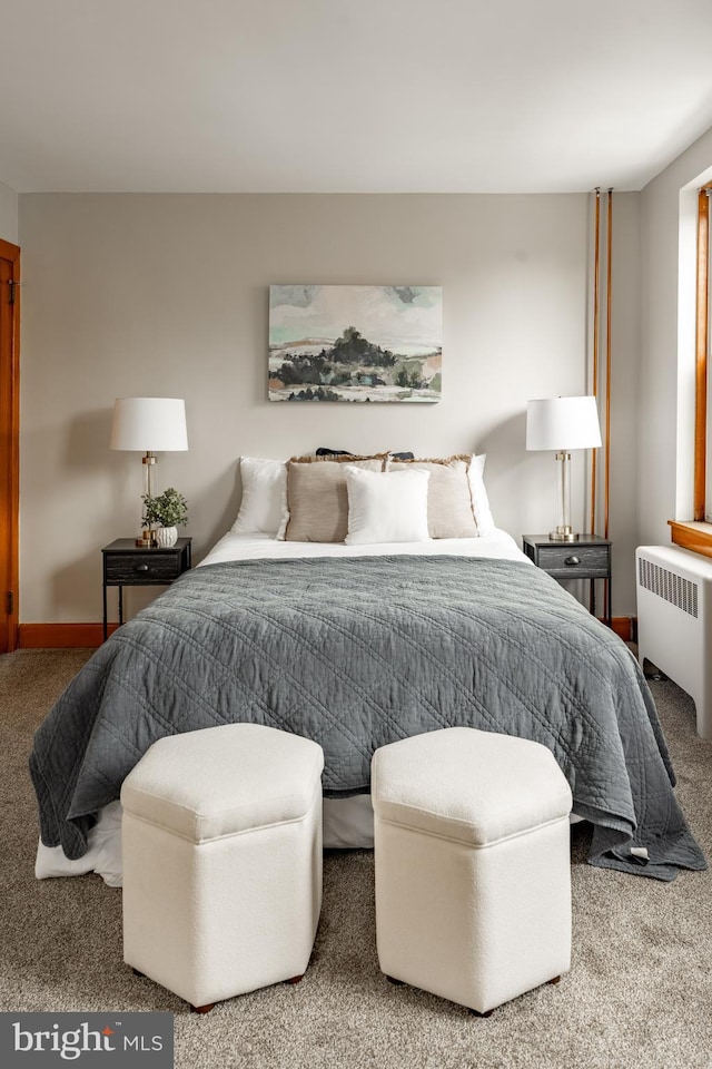 308 Cherry St, Columbia, PA 17512 - carpeted bedroom featuring radiator heating unit