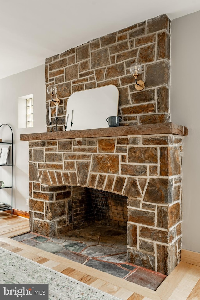 308 Cherry St, Columbia, PA 17512 - detailed view of wood finished floors and baseboards