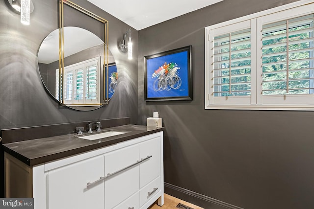 3503 Arborwood Ct, Baltimore, MD 21208 - bathroom with healthy amount of natural light and vanity
