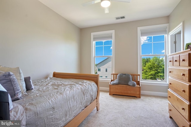 42743 Macauley Pl, Ashburn, VA 20148 - bedroom with carpet flooring, baseboards, and a ceiling fan