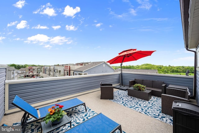 3451 Flatwoods Dr, Frederick, MD 21704 - view of patio / terrace featuring outdoor lounge area and a balcony