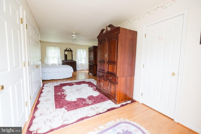 4308 Joshua Court, St, MD 21154 - bedroom featuring light wood-style floors and ceiling fan