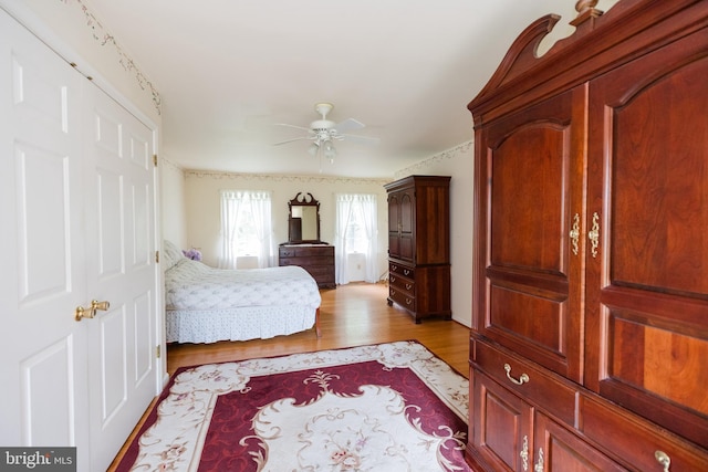 4308 Joshua Court, St, MD 21154 - bedroom featuring light wood-style floors and ceiling fan