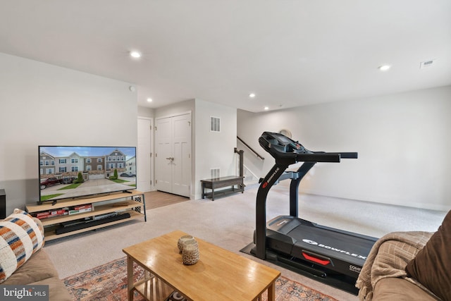 120 Bayhill Ter, Lake Frederick, VA 22630 - workout room with carpet and recessed lighting