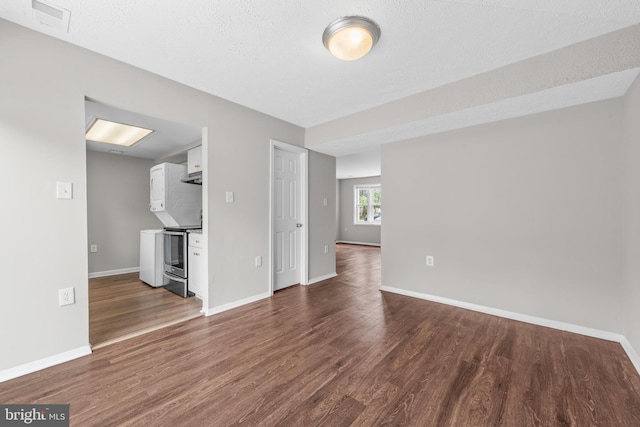 9048 Bonham Cir, Manassas, VA 20110 - unfurnished living room featuring dark wood-style flooring and baseboards