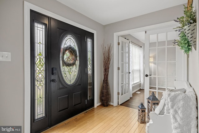 106 Hedgerow Ct, Deptford, NJ 08096 - entryway featuring wood-type flooring and baseboards