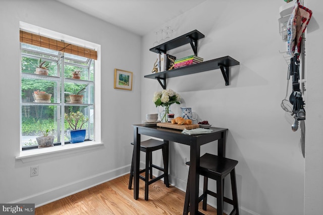 922 Montgomery Ave Unit E2, Bryn Mawr, PA 19010 - dining room with wood finished floors and baseboards