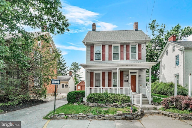 201 E Main St, Fairfield, PA 17320 - view of front of property featuring covered porch