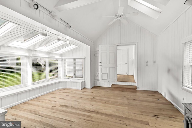 201 E Main St, Fairfield, PA 17320 - unfurnished sunroom featuring a skylight and lofted ceiling