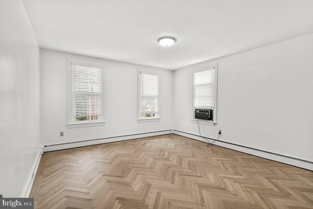 201 E Main St, Fairfield, PA 17320 - unfurnished room with healthy amount of natural light, cooling unit, baseboards, and a baseboard radiator