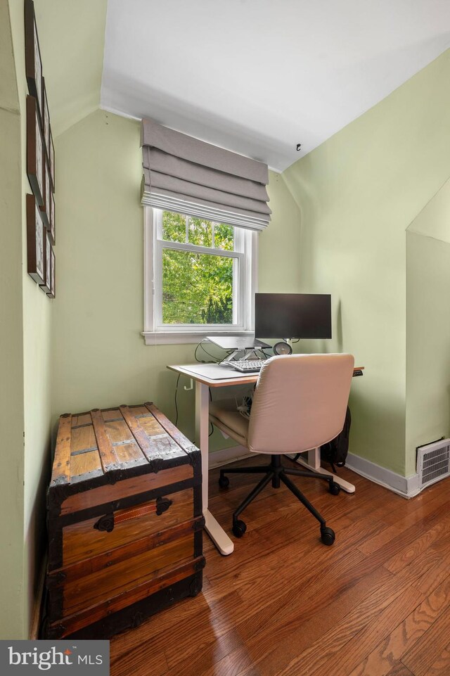 1505 Wynnewood Rd, Ardmore, PA 19003 - office space with wood finished floors and vaulted ceiling