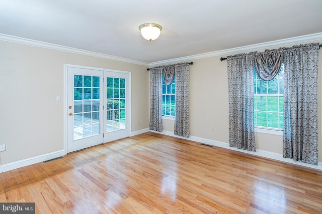 6 Benedek Rd, Princeton, NJ 08540 - unfurnished room with ornamental molding and wood finished floors