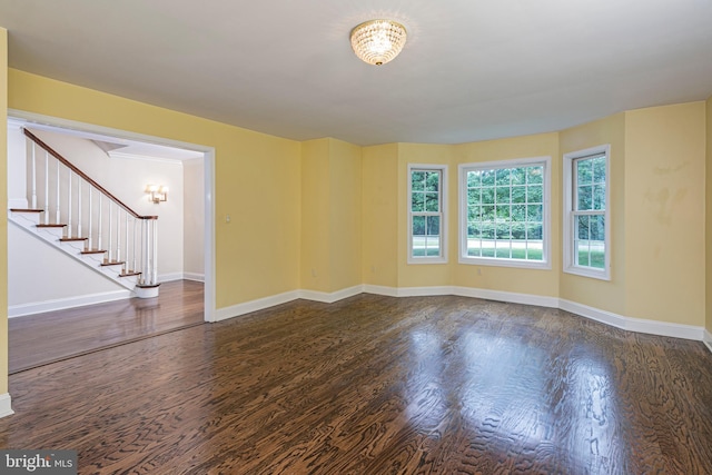 6 Benedek Rd, Princeton, NJ 08540 - empty room with wood finished floors and stairs