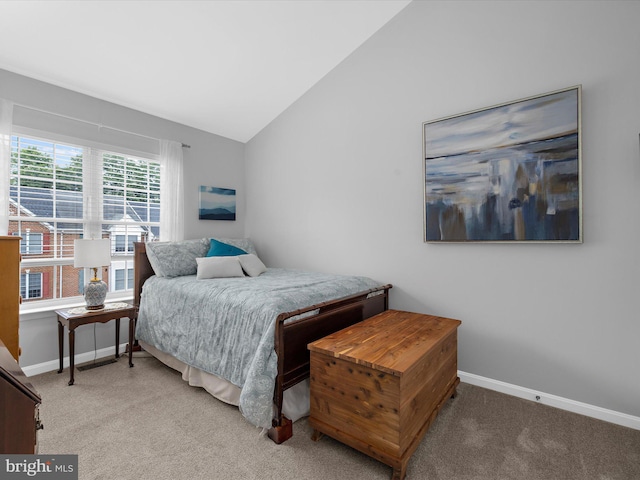 1413 Peregrine Path, Arnold, MD 21012 - bedroom featuring carpet floors, lofted ceiling, and baseboards